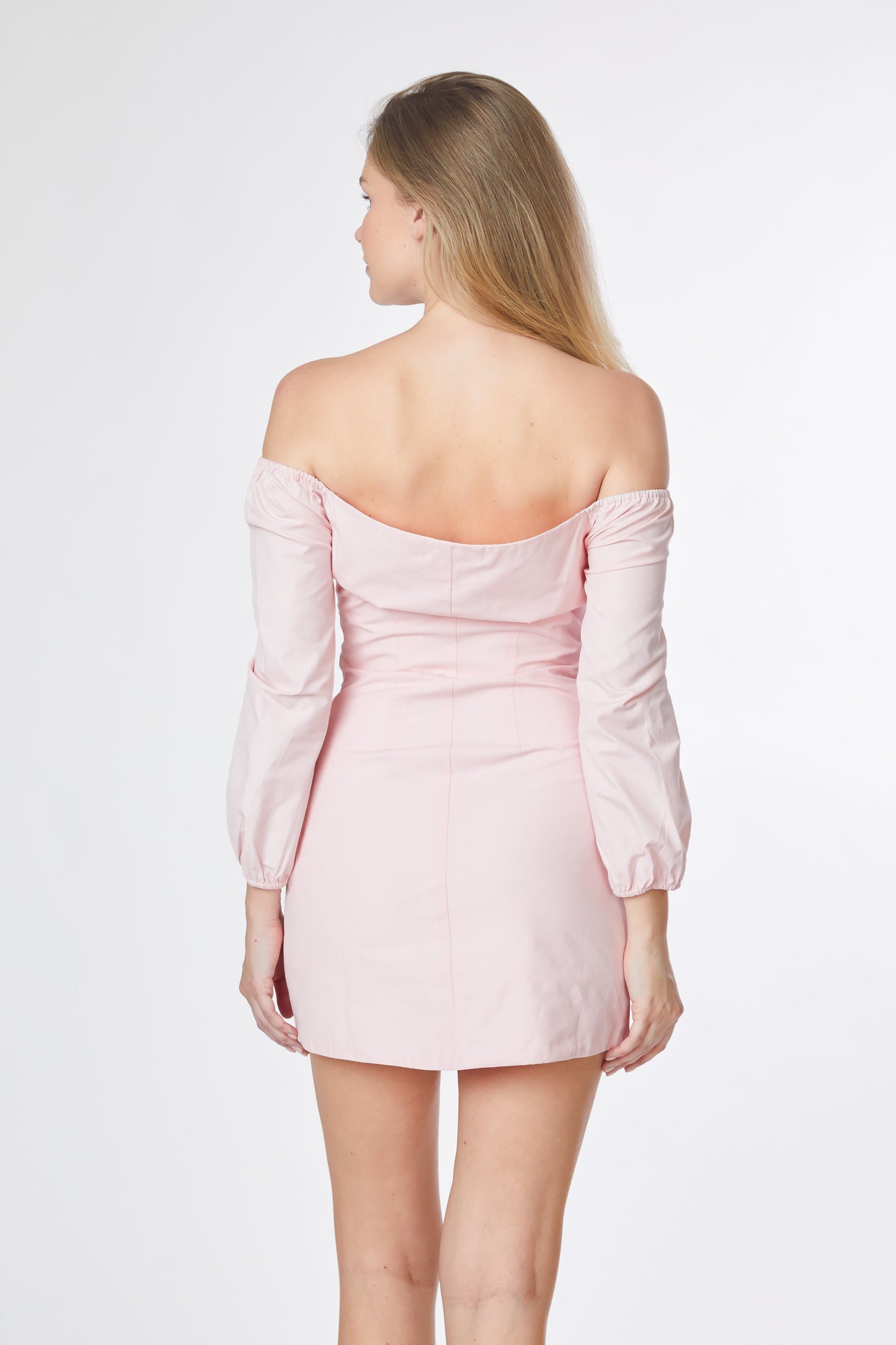 Off Shoulder Sweetheart Ruched Mini Dress